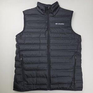 Columbia Down Vest Men Large McKay Lake 650 Fill Puffer Zip Pocket Insulated